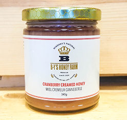 cranberry creamed honey